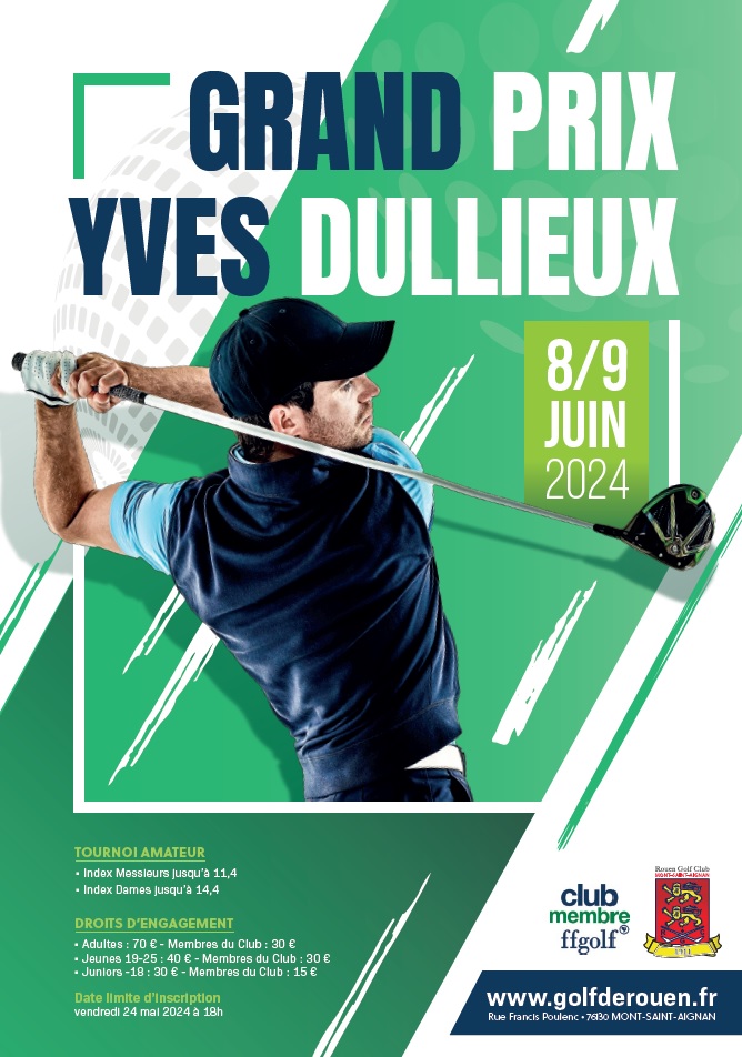 Grand Prix Yves Dullieux 8 & 9  juin – Liste des joueurs au 4 juin